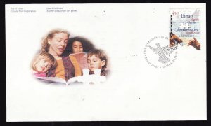 Canada-Sc#B13-stamp on FDC-Literacy-1996-