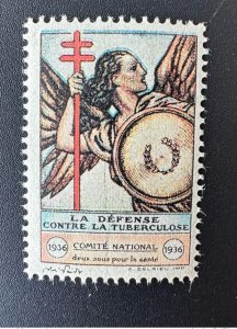France 1936 Antituberculous Drugs Defense National Committee Two cents for