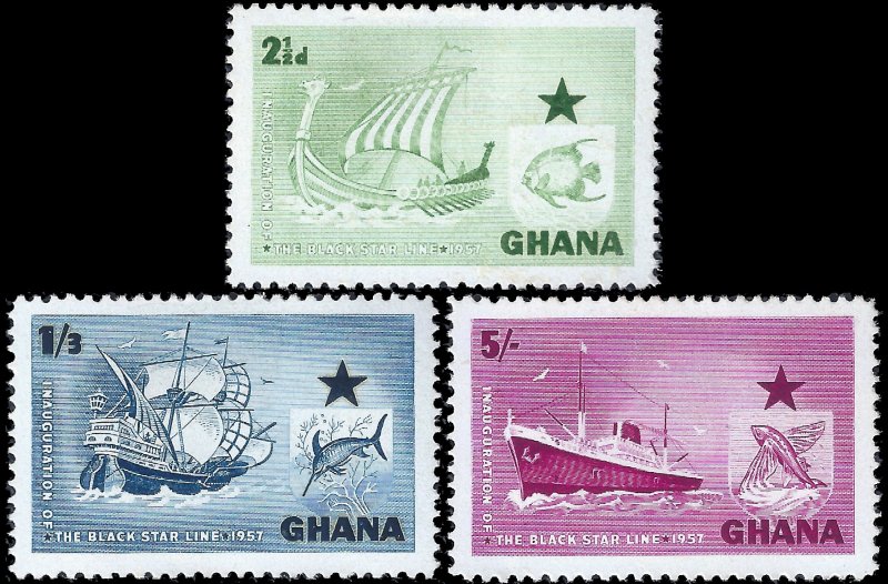 Ghana 1957 Sc 14-16 M lh