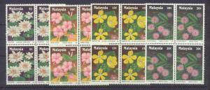 Malaysia 416-19 MNH bl.of 4 Flowers SCV11.80