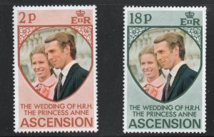 Ascension  (1973)  - Scott # 177 - 178, MNH