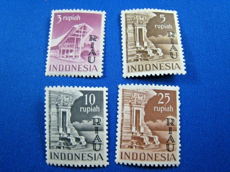 INDONESIA - RIAU ARCHIPELAGO  1954  -  SCOTT # 19-22  -  MNH     (Hi8)