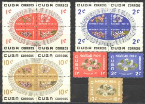 Cuba Sc# 648-662a MNH 1960 Christmas