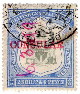 (I.B) Rhodesia/British Central Africa Revenue : Consular 2/6d