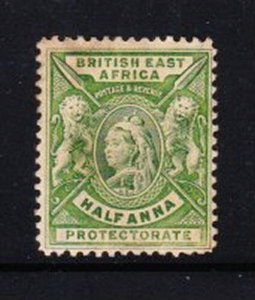 Album Treasures British East Africa Scott # 72    1/2a Victoria  VF Mint Hinged