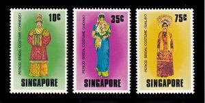 Singapore Scott #257-259 MNH