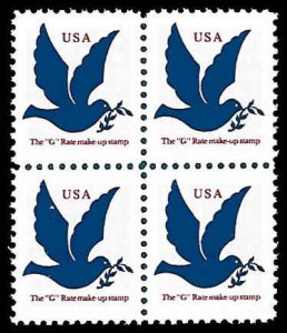 PCBstamps   US #2878 Block 12c(4x(3c))Dove, SVS, darker blue, MNH, (10)