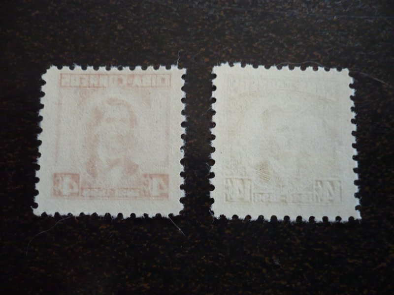 Stamps - Cuba - Scott# 521a, 525a - Mint Hinged Partial Set of 2 Stamps
