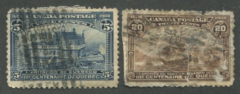 CANADA #99, 103 USED