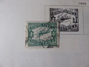 South Africa Classic Stamp Collection on Album Pages