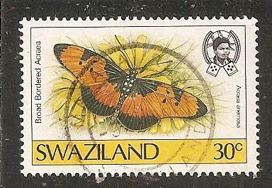 Swaziland   Scott 510   Butterfly   Used