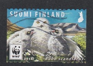 Finland # 1562b, WWF - Owls, Used, 1/3 Cat.