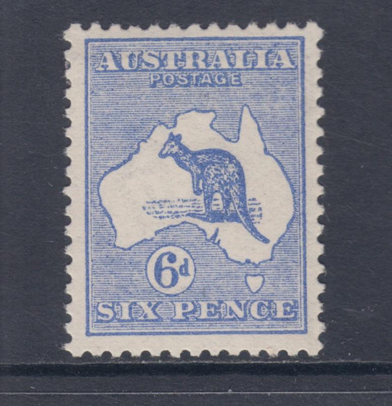 Australia Sc 8 MLH. 1913 6p ultra Kangaroo almost VF