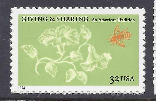 3243 Catalog # Giving & Sharing An American Tradition 32 Cent Single Stamp