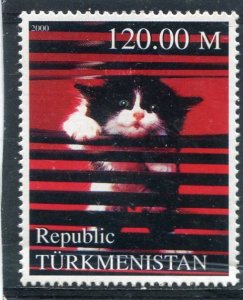 Turkmenistan 2000 DOMESTIC CAT 1 Stamp Perforated Mint (NH)