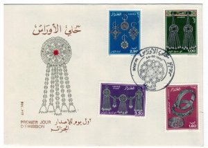 Algeria 1987 FDC Stamps Scott 831-834 Traditional Jewelry Folklore