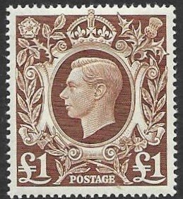 GB 275   1948  1 £  VF NH