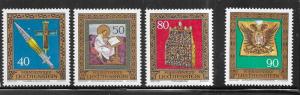 Liechtenstein #617-620 Treasures set complete (MNH)  CV $2.60