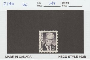 U.S.  Scott# 2180 1988 21c Chester Carlson Issue VF MNH