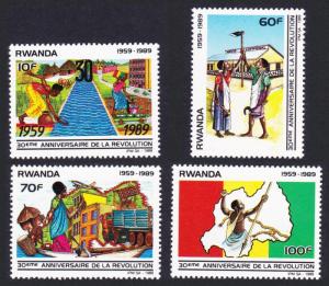 Rwanda 30th Anniversary of Revolution 4v SG#1352-1355 SC#1338-1341