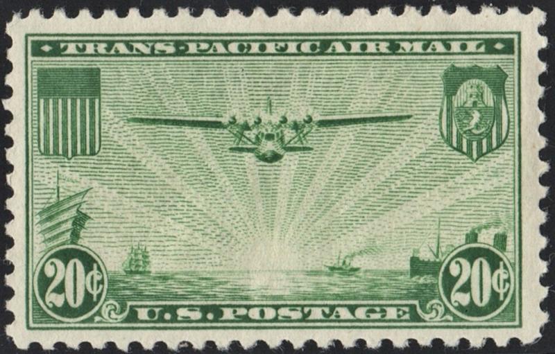 SC#C21 25¢ China Clipper (1935) MH