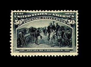 momen: US Stamps #240 Columbian Mint OG PSE Graded 80 LOT #87986