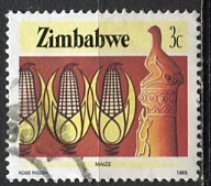 Zimbabwe; 1985: Sc. # 494: Used Perf. 14 3/4 x 14 1/2 Single Stamp