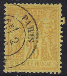 France - 1879 - Scott #99 - used - Type Sage