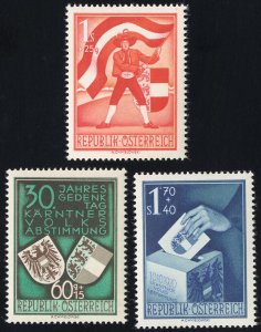 Austria Stamps # B269-71 MLH VF Scott Value $120.00