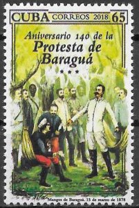 CUBA Sc# 6047  BARAGUA PROTEST  2018 MNH mint