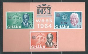 Ghana 191a 1964 Human Rights UNESCO s.s. MNH