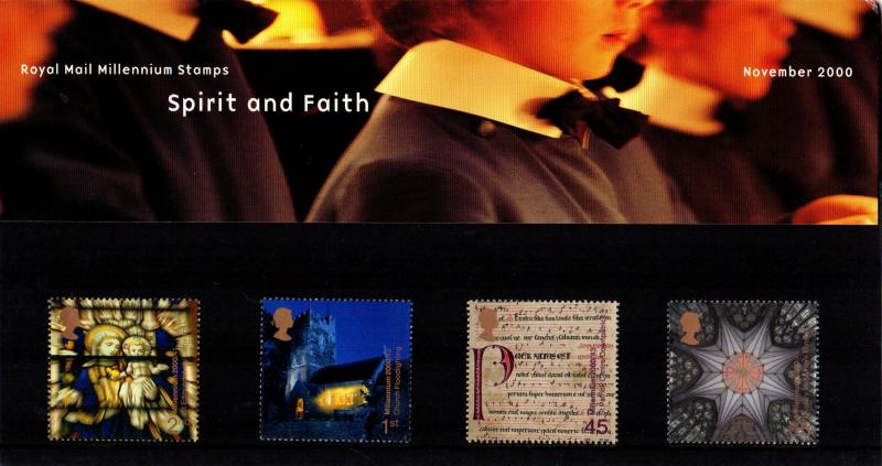 PRESENTATION PACK PP284 2000 - SPIRIT AND FAITH (printed no.317)