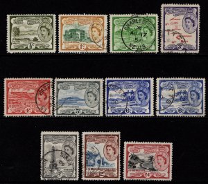 St Christopher Nevis Anguilla 1954-63 Elizabeth II Def., Part Set to 24c [Used]