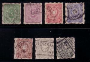 Germany Sc. # 29 / 35 F/VF Used  