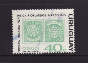 Uruguay 716 Set U Stamps on Stamps (B)