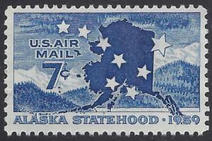 C53 7c Alaska Statehood 1959 Mint NH