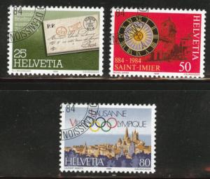 Switzerland Scott 744-746 MNH** 1984 precancel set