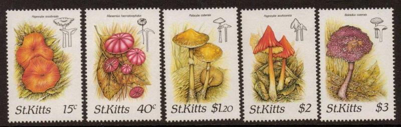 ST.KITTS SG241/5 1987 FUNGI MNH 