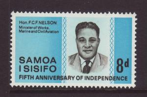 1967 Samoa 8d - 5th Anniv Of Independence Mint