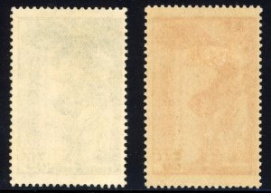 France 1937 Winged Victory of Samothrace Sc# B66-B67 Mint XF OG Lightly Hinged ⚡