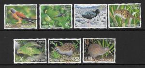 NEW ZEALAND SG2369/75 2000 THREATENED BIRDS MNH