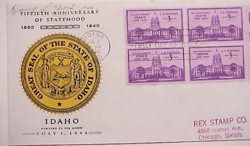 USA FDC IDAHO 1940