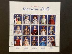 1997 sheet American Dolls Sc# 3151 