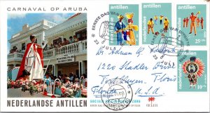 Netherlands Antilles 1969 FDC - Carnaval Op Aruba - J8514