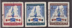 Guatemala Scott #C185-187 Used