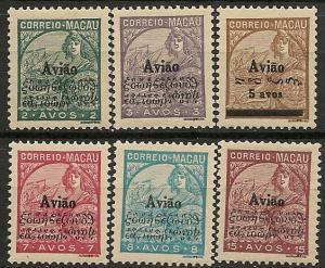 Macao C1-6 mint CV $53.75