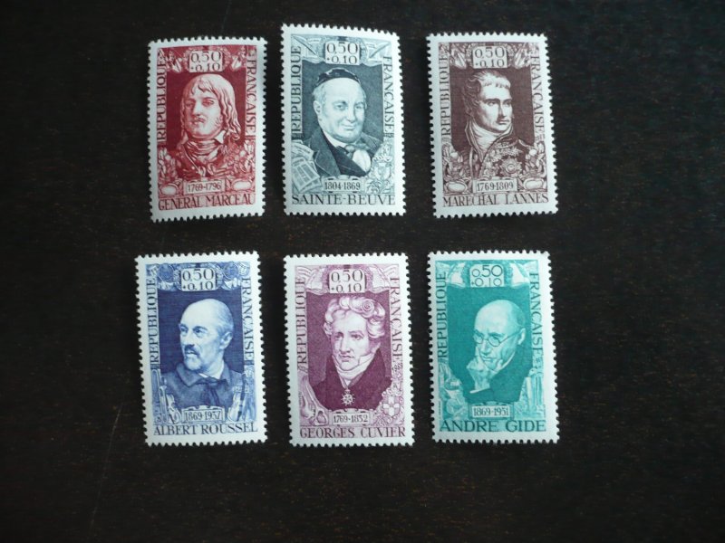 Stamps - France - Scott# B426-B431 - Mint Hinged Set of 6 Stamps