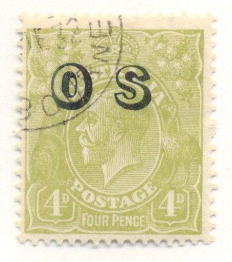 AUSTRALIA #O4, Used, Scott $26.00