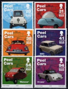 ZAYIX Isle of Man 1157-1162 MNH Peel Cars Automobiles 061223SM165M