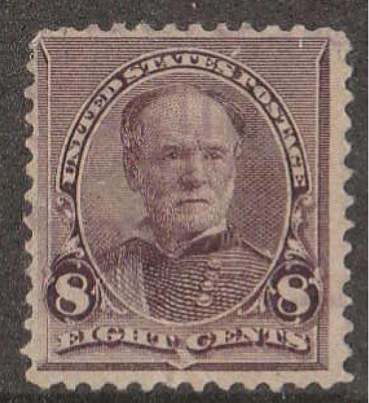 U.S. Scott #225 Sherman Stamp - Used Single